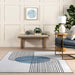 Washable Blue Desert Sunset Area Rug 160x230 cm