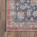 Washable Blue Distressed Area Rug 70x100 cm