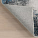 Washable Blue Grey Abstract Area Rug 140x200 cm