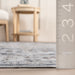 Washable Blue Grey Rug Stain Resistant for High Traffic Areas