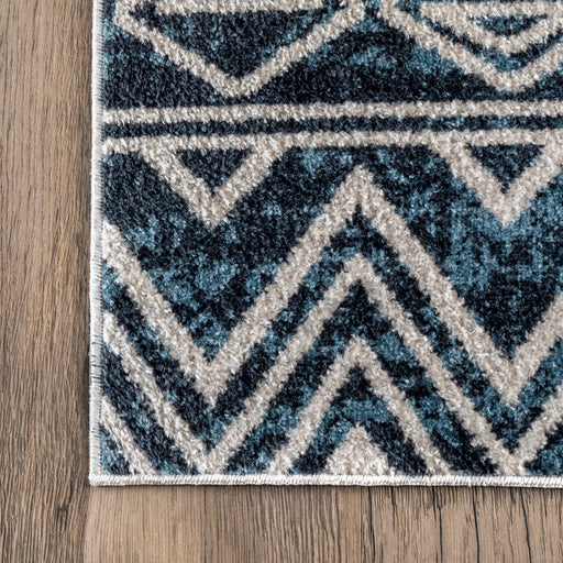 Washable Blue Rug for Home Decor 50x80 cm