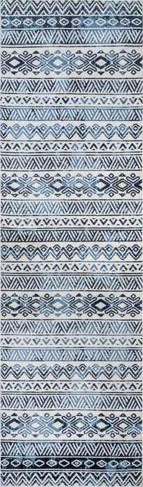 Washable Blue Rug for Home Decor 50x80 cm