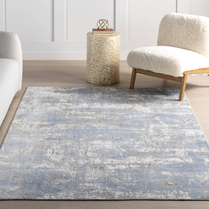 Washable Blue Rug for Rainy Days in Your Home