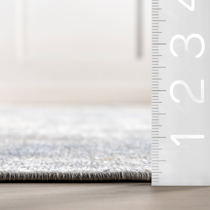 Washable Blue Rug for Rainy Days in Your Home