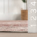 Washable Blush Distressed Area Rug 140 cm x 200 cm