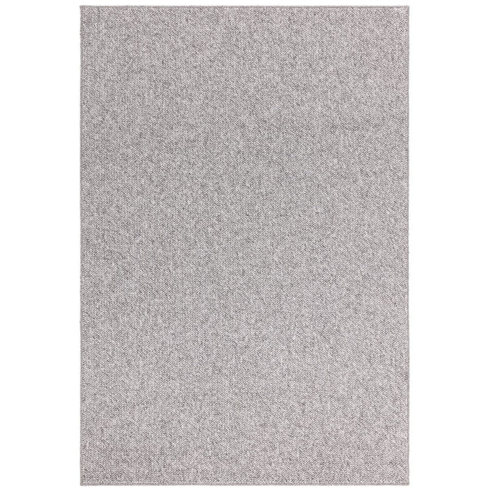 Washable Boden Modern Plain Bobble Textured Soft-Touch Polyester Flatweave Grey Rug