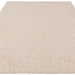 Washable Boden Modern Plain Bobble Textured Soft-Touch Polyester Flatweave Ivory Rug