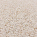 Washable Boden Modern Plain Bobble Textured Soft-Touch Polyester Flatweave Ivory Rug