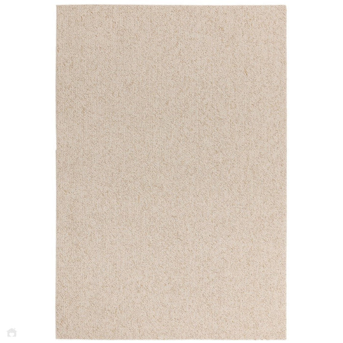 Washable Boden Modern Plain Bobble Textured Soft-Touch Polyester Flatweave Ivory Rug