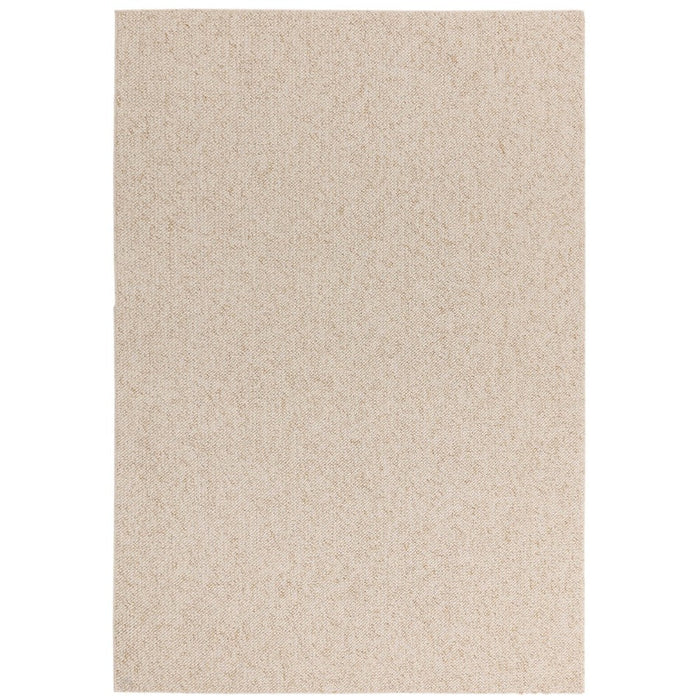 Washable Boden Modern Plain Bobble Textured Soft-Touch Polyester Flatweave Ivory Rug