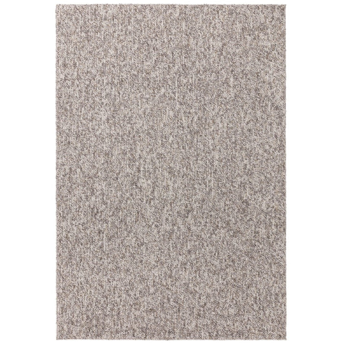 Washable Boden Modern Plain Bobble Textured Soft-Touch Polyester Flatweave Stone Grey Rug