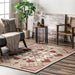 Washable Brown Aztec Area Rug for Home Decor