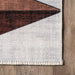 Washable Brown Diamond Area Rug 140x200 cm