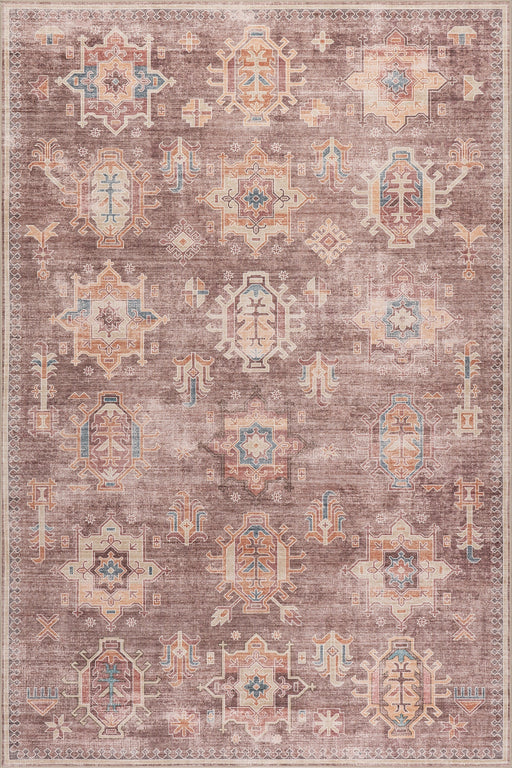 Washable Brown Spill Proof Area Rug 120x180 cm