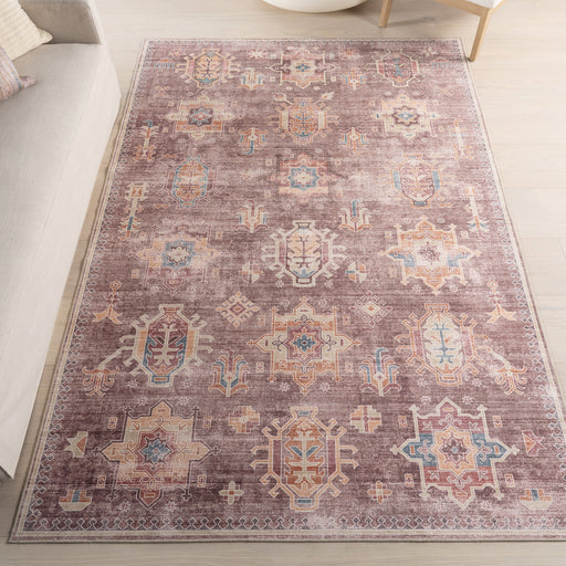 Washable Brown Spill Proof Area Rug 160x230 cm