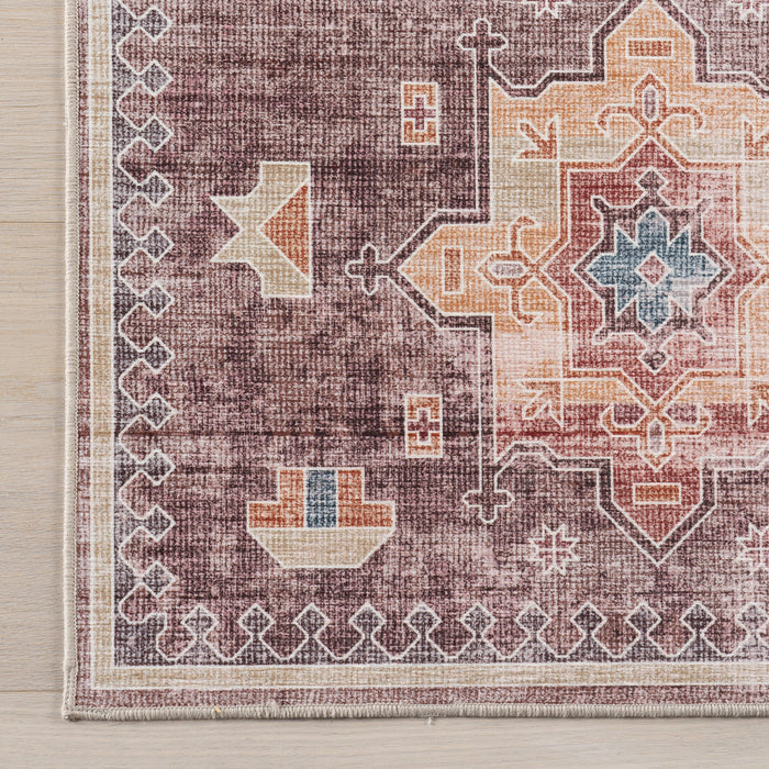 Washable Brown Spill Proof Area Rug 160x230 cm