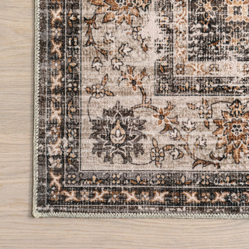 Washable Brown Vintage Area Rug 150x240 cm