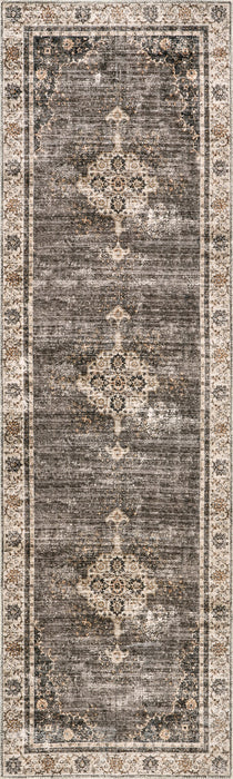 Washable Brown Vintage Area Rug 150x240 cm