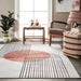 Washable Burnt Orange Desert Sunset Area Rug 150x240 cm