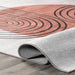 Washable Burnt Orange Desert Sunset Area Rug 150x240 cm