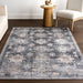 Washable Charcoal Rug With Spill Resistance