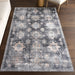 Washable Charcoal Rug With Spill Resistance