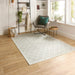 Washable Chateau Trellis Flatweave Neutral/Natural Rug