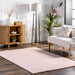 Washable Cloud Plush Area Rug in Blush 120 cm