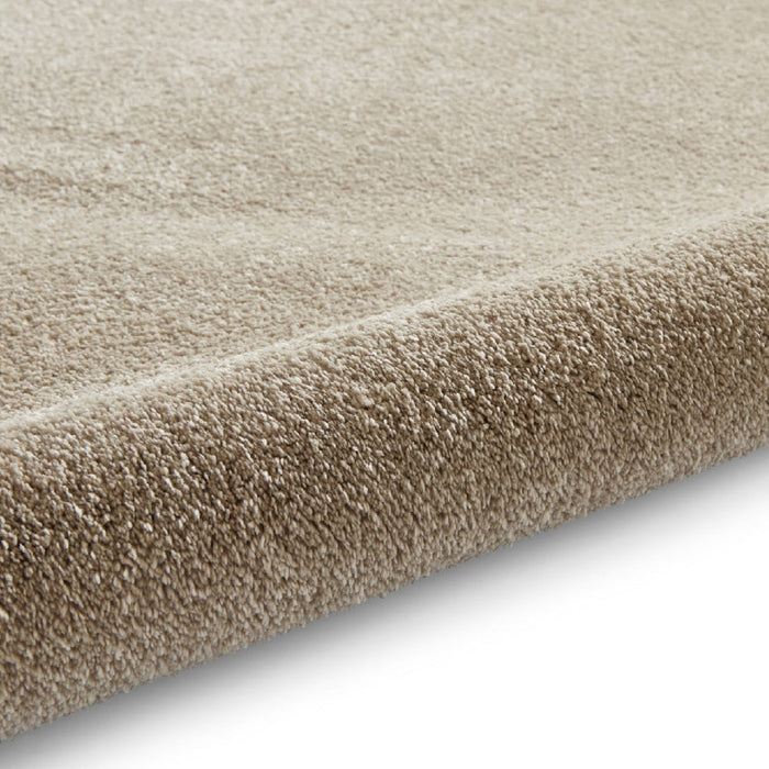 Washable Cove Sleek Low Pile Texture Soft Plain Polyproplene Shaggy Beige Rug