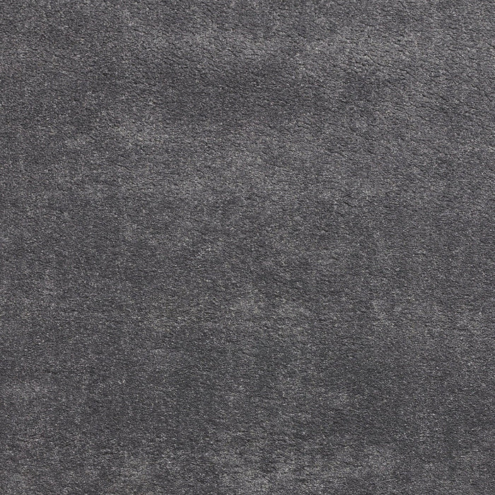 Washable Cove Sleek Low Pile Texture Soft Plain Polyproplene Shaggy Charcoal Rug