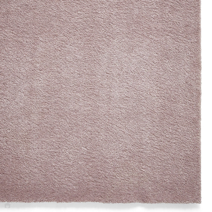 Washable Cove Sleek Low Pile Texture Soft Plain Polyproplene Shaggy Rose Rug