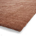 Washable Cove Sleek Low Pile Texture Soft Plain Polyproplene Shaggy Terracotta Rug