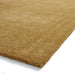 Washable Cove Sleek Low Pile Texture Soft Plain Polyproplene Shaggy Yellow Rug