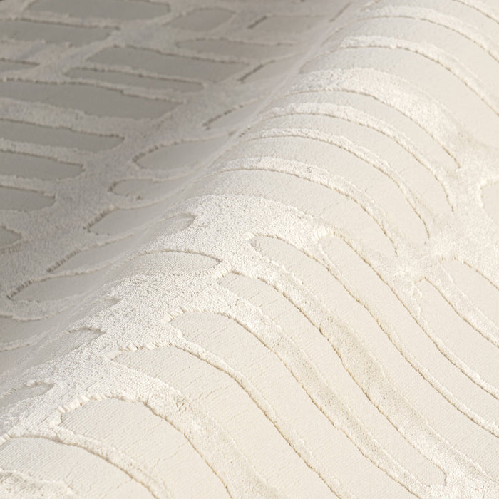 Washable Cream Textured Rug Made From Recycled Materials