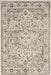 Washable Cream Vines Area Rug for Home Décor