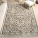 Washable Cream Vines Area Rug for Home Décor