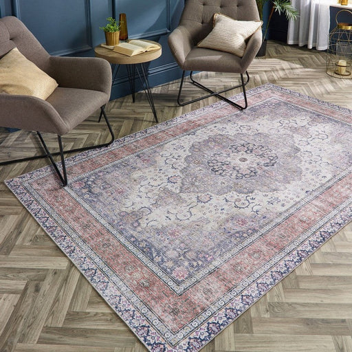 Washable Croft Flatweave Multicolour Rug