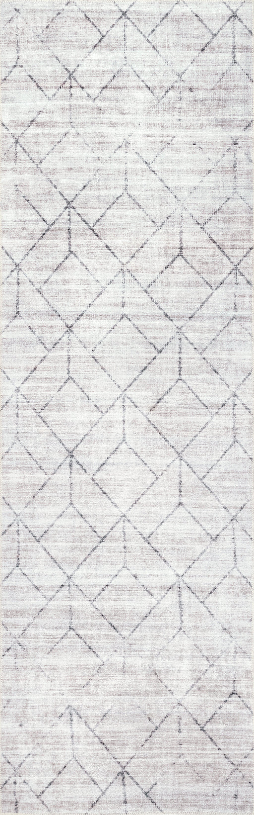 Washable Diamond Area Rug 160x230 cm Light Grey