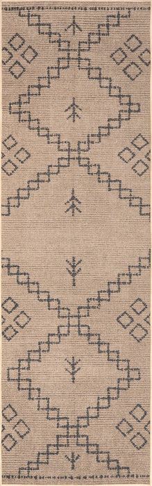 Washable Diamond Jute Area Rug 152Cm Natural Color