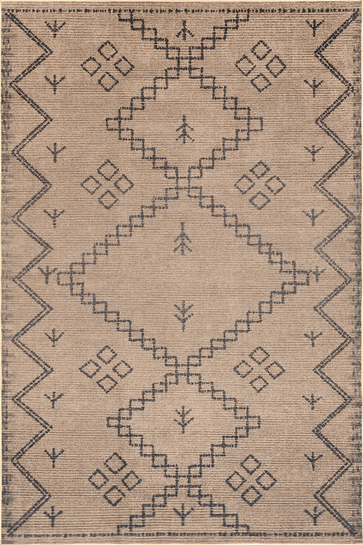 Washable Diamond Jute Area Rug 152x244 cm Natural