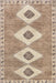 Washable Diamond Pattern Rug in Light Brown 160x230 cm