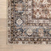 Washable Floral Rug for High-Traffic Areas in Brown