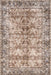 Washable Floral Rug for High-Traffic Areas in Brown