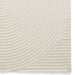 Washable Flores 1924 Modern Super-Soft Spiral Textured Eco-Friendly Recycled Polyester Pile Cream/Ivory Rug