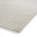 Washable Flores 1924 Modern Super-Soft Spiral Textured Eco-Friendly Recycled Polyester Pile Cream/Ivory Rug