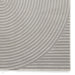 Washable Flores 1924 Modern Super-Soft Spiral Textured Polyester Pile Grey/Light Grey Rug