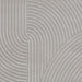 Washable Flores 1924 Modern Super-Soft Spiral Textured Polyester Pile Grey/Light Grey Rug