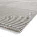 Washable Flores 1924 Modern Super-Soft Spiral Textured Polyester Pile Grey/Light Grey Rug