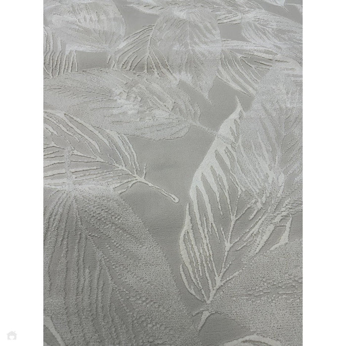 Washable Flores 1925 Modern Super-Soft Floral Leaves Verdant Textured Eco-Friendly Recycled Polyester Pile Cream/Ivory Rug