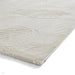 Washable Flores 1925 Modern Super-Soft Floral Leaves Verdant Textured Eco-Friendly Recycled Polyester Pile Cream/Ivory Rug